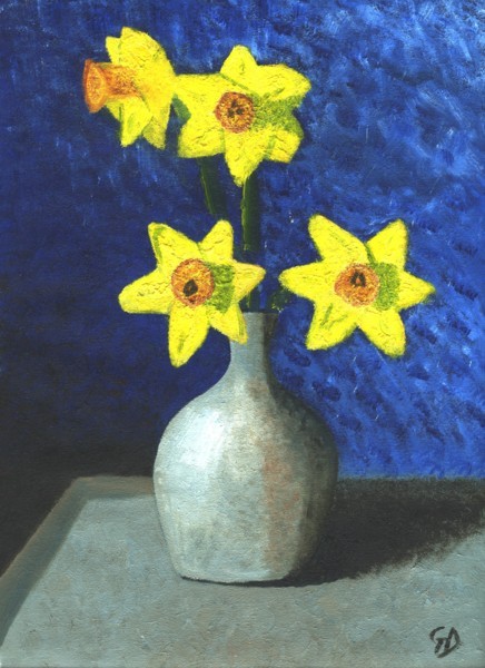 Daffodils.jpg - Daffodils Oil - 230mm x 310mm